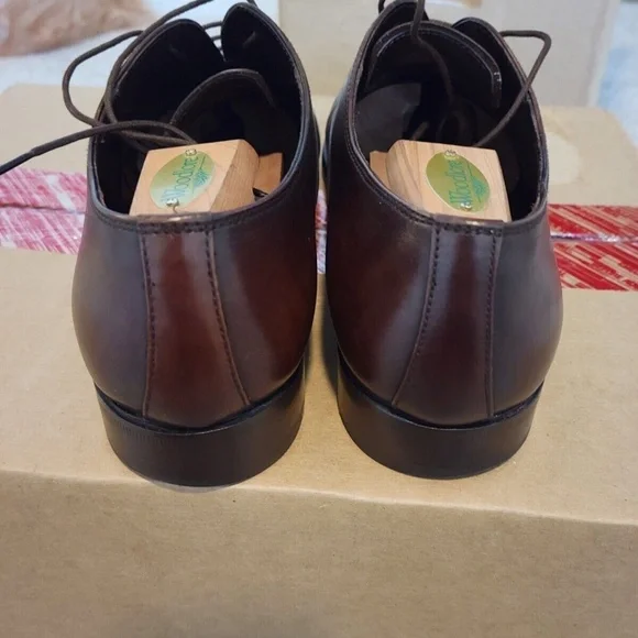 PRADA Brown Leather Cap Toe Oxfords - sz. 7.5 US / UK 7 EE